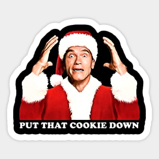 Put That Cookie Down Arnold Sticker